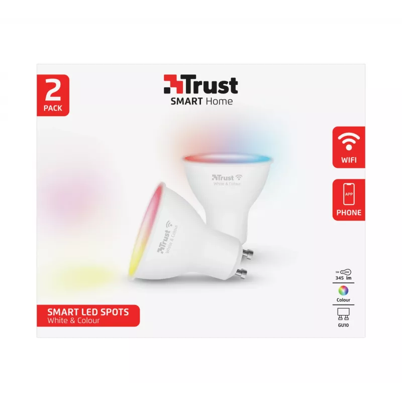 Lampadina smart Trust 71292 Wi-Fi bianco 50 mm x 50 mm x 54 mm