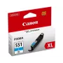 Canon CLI-551XL C w/sec cartuccia inchiostro 1 pz. originale alta resa (XL) foto ciano