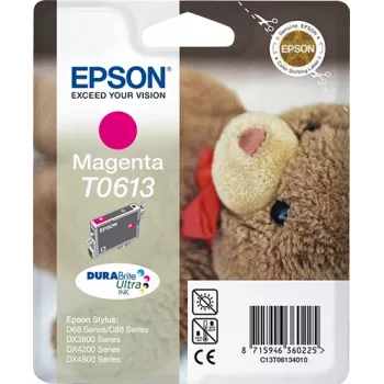 Epson Teddybear confezione singola magenta T0613 inchiostro DURABrite Ultra