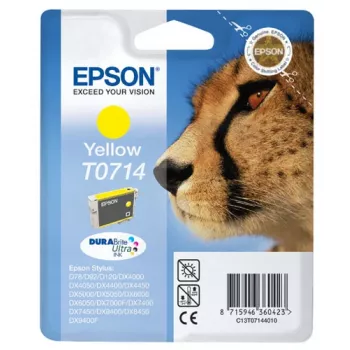 Epson Cheetah confezione singola giallo T0714 inchiostro DURABrite Ultra