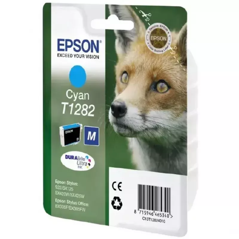 Inchiostro Epson T1282 DURABrite Ultra Fox confezione singola ciano