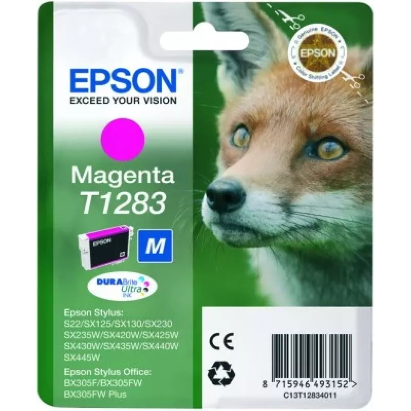 Inchiostro Epson T1283 DURABrite Ultra Fox confezione singola magenta