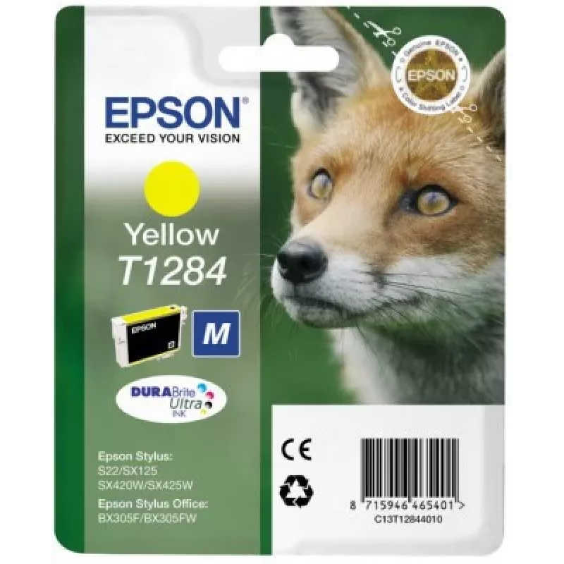 Inchiostro Epson T1284 DURABrite Ultra Fox confezione singola giallo