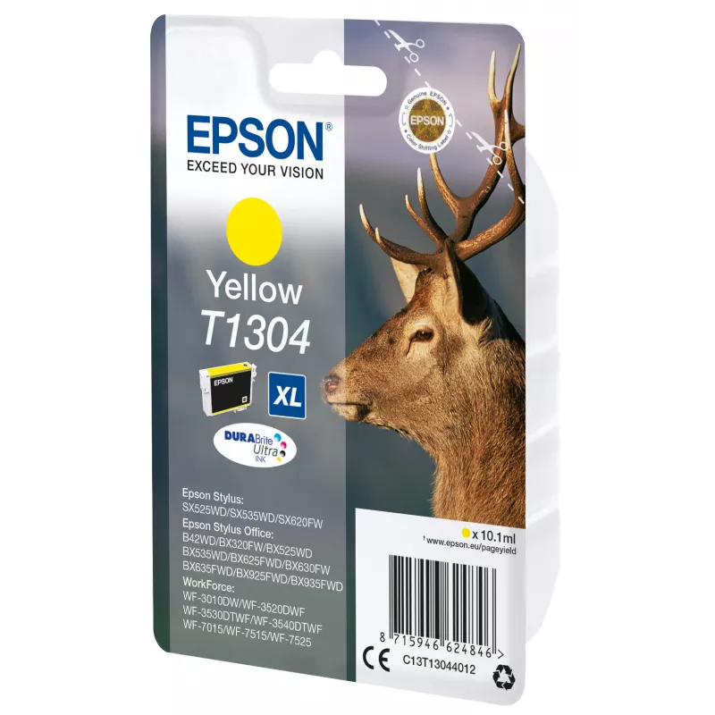 Inchiostro Epson T1304 DURABrite Ultra Stag confezione singola giallo