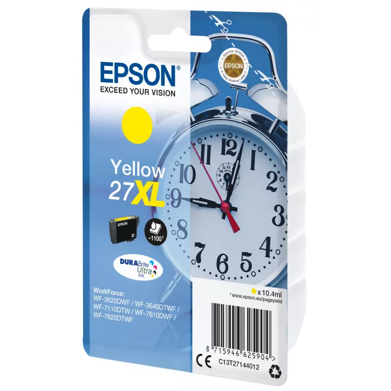 Epson Alarm clock confezione singola giallo 27XL DURABrite Ultra Ink
