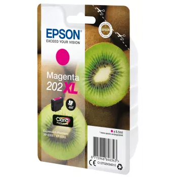 Epson Kiwi confezione singola magenta 202XL Claria Premium inchiostro, resa alta (XL), magenta, inchiostro pigmentato, 8,5 ml, 1 pz., 650 pagine