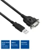 ACT adattatore USB-seriale 0,6 m, nero, 0,6 m, USB Type-A, DB-9, connettore maschio, connettore maschio