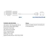 ACT adattatore USB-seriale 0,6 m, nero, 0,6 m, USB Type-A, DB-9, connettore maschio, connettore maschio