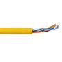 Cavo patch ACT CAT5E U/UTP trefolo giallo 305m