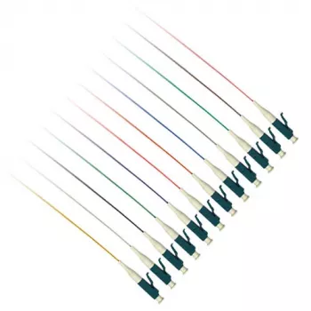 Set di pigtail in fibra ottica ACT LC 50/125 OM4 da 12 pezzi