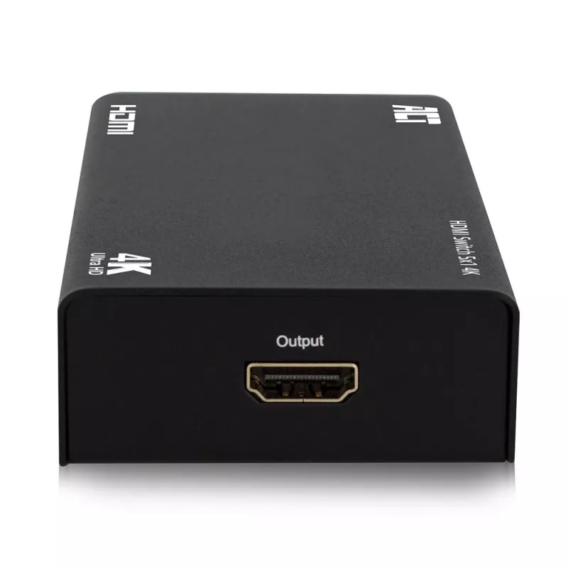 Switch HDMI ACT 5x 1, supporto 3D e 4K, HDMI, nero, 60 Hz, 2160p, indicatore di funzionamento, 203 mm