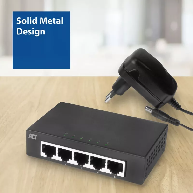 Switch unmanaged ACT AC4415 Gigabit Ethernet 5 porte 10 Gbit/s