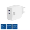 Caricabatterie USB-C ACT 65W 2 porte con Power Delivery PPS e GaNFast
