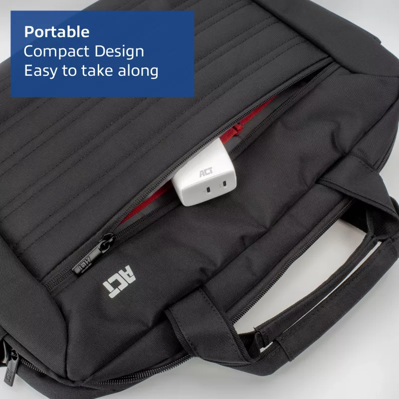 Caricabatterie USB-C ACT 65W 2 porte con Power Delivery PPS e GaNFast