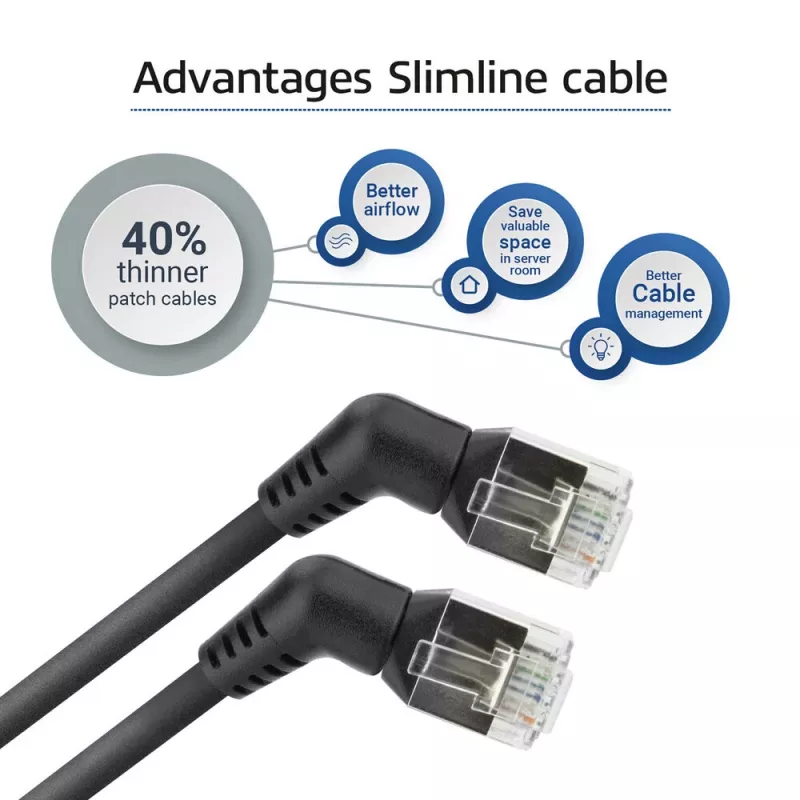 Cavo di rete ACT DD1907 Cat6 U/FTP (STP) 7 m, RJ-45 su RJ-45, contatti dorati, nero