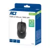 Mouse ottico con cavo ACT a grandezza naturale, 1000 DPI, click silenzioso, ecologico, in materiali riciclati