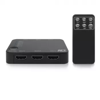 Switch HDMI ACT 4K 5 in, 1 out, HDMI, nero, 2160p, 18 Gbit/s, 4096 x 2160 pixel, 4K Ultra HD