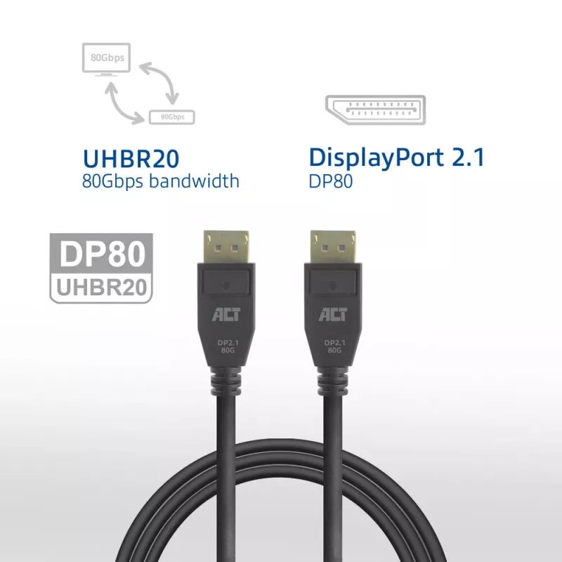 Cavo ACT AK4083 DisplayPort 3 m nero