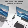 Adattatore per cavo video ACT AC7536 0,24 m HDMI + USB DisplayPort nero