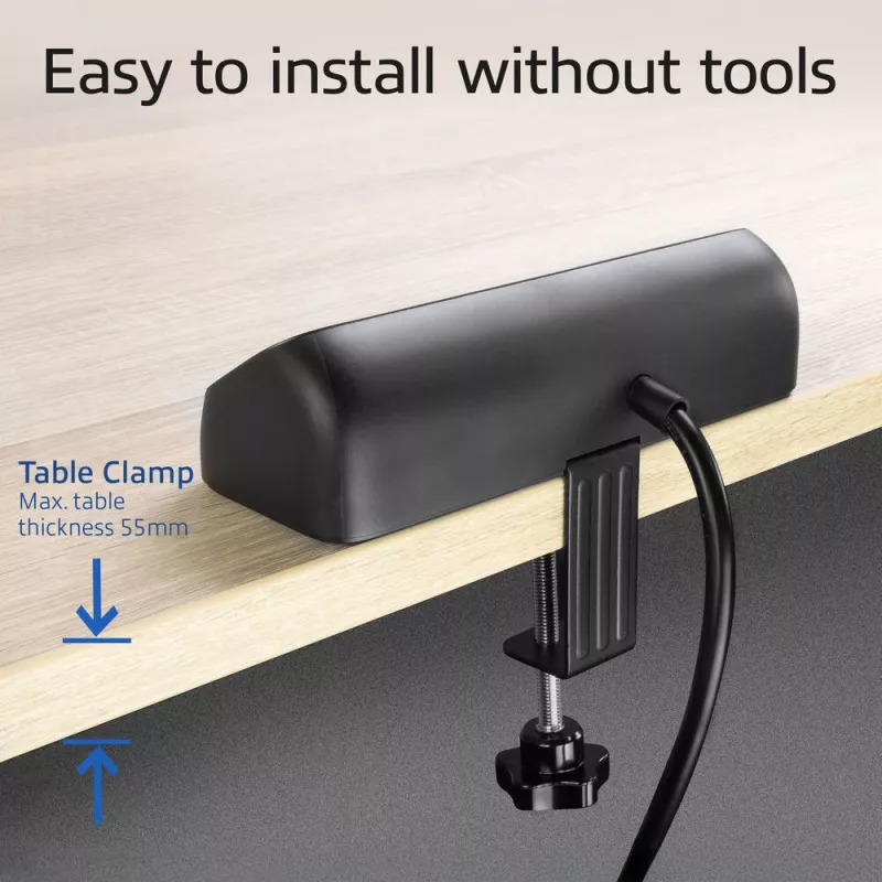 Ciabatta da scrivania ACT con 3 prese Tipo F, 30W Power Delivery, porte USB Type-C/A, lunghezza cavo 1,5 metri