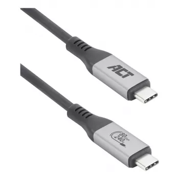 Cavo ACT USB4 80Gbps Thunderbolt 5 240W USB Type-C, certificato USB-IF, 1,5 metri