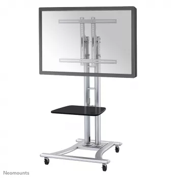 Neomounts PLASMA-M1800E carrello TV 27-70 pollici, argento, supporto a pavimento portatile, acciaio, 50 kg, 68,6 cm (27 pollici), 177,8 cm (70 pollici)