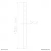 Neomounts FPMA-CP100 asta di prolunga supporto TV da soffitto - H 100 cm