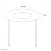 Neomounts FPMA-CRB5 copertura da soffitto - diam. 52 mm, nero, acciaio, soffitto, FPMA-C100, FPMA-C100SILVER, 2 mm, 5,2 cm