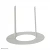 Neomounts FPMA-CRW5 copertura da soffitto – diam. 52 mm, bianco, acciaio, soffitto, FPMA-C100, FPMA-C100SILVER, 2 mm, 5,2 cm