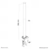 Neomounts FPMA-D935POLE asta di prolunga per braccio monitor - altezza 70 cm