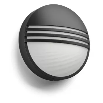 Applique da esterno Philips myGarden 172963016 LED 6W, lampadina non sostituibile, nero/bianco, custodia in resina, 214×78 mm