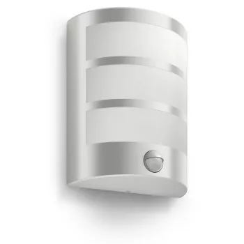 Applique da esterno Philips myGarden Python 5,5 W LED, acciaio inox/bianco, sensore IR, 220–240 V