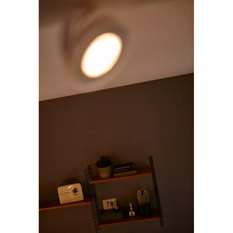 Philips WarmGlow LED Clockwork lampada da soffitto/parete 4x LED, 18 W totali, 2700 K, 2000 lm, dimmerabile, IP20, bianco