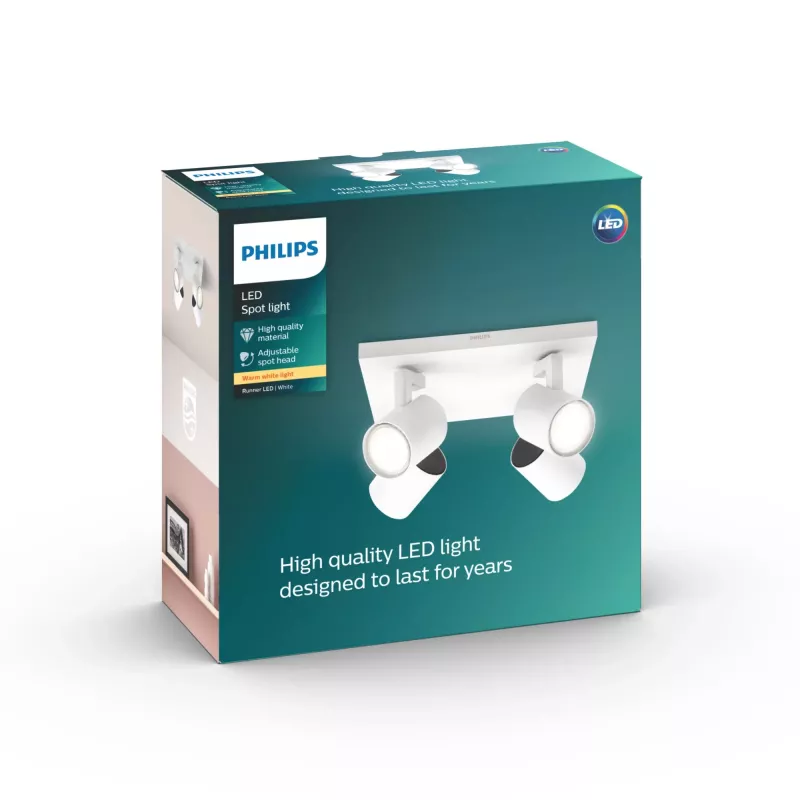 Philips myLiving 5309431P0 plafoniera GU10 LED 14 W F