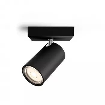 Philips myLiving Kosipo faretto da soffitto/parete, plafoniera, GU10, 1 lampadina, LED, 220-240 V, nero