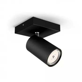 Philips myLiving Kosipo faretto da soffitto/parete, plafoniera, GU10, 1 lampadina, LED, 220-240 V, nero