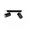 Faretto da soffitto/parete Signify Philips myLiving Kosipo 2x GU10 LED 220-240V IP20 nero