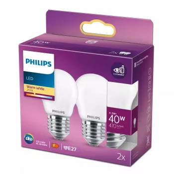 Philips lampada LED bianco caldo 2700 K 4,3 W E27 F