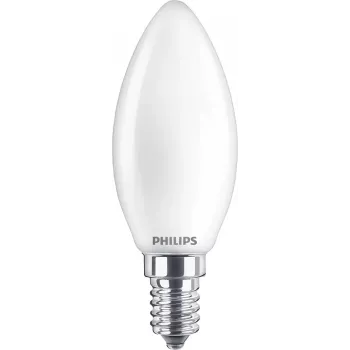 Philips Filament Candle Frosted 40W B35 E14 x2, 4,3 W, 40 W, E14, 470 lm, 15000 h, bianco caldo