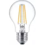 Lampadina LED filamento Philips A60 7W (equiv. 60W) E27 trasparente 2700K confezione da 2