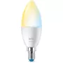 Lampada intelligente WiZ Candle 40 W C37 E14 Wi-Fi bianco