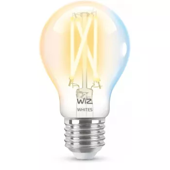 Lampadina LED filamento smart WiZ A60 E27 7W (806 lm) trasparente, 220–240V