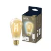 Lampadina smart WiZ Filament Bulb ambra 6.7W ST64 E27 Wi-Fi oro