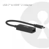 Adattatore USB-C a HDMI 2.1 Club 3D CAC-2505 — 8K@60Hz, USB Type-C a HDMI + USB, 0,12 m