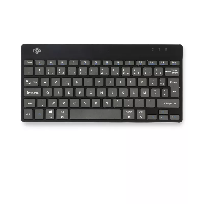 Tastiera ergonomica R-Go Tools R-Go Compact Break, tastiera compatta con software per pause, AZERTY (FR), Bluetooth, nero