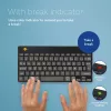 Tastiera ergonomica R-Go Tools R-Go Compact Break, tastiera compatta con software per pause, AZERTY (FR), Bluetooth, nero