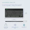 Tastiera ergonomica R-Go Tools R-Go Compact Break, tastiera compatta con software per pause, AZERTY (FR), Bluetooth, nero