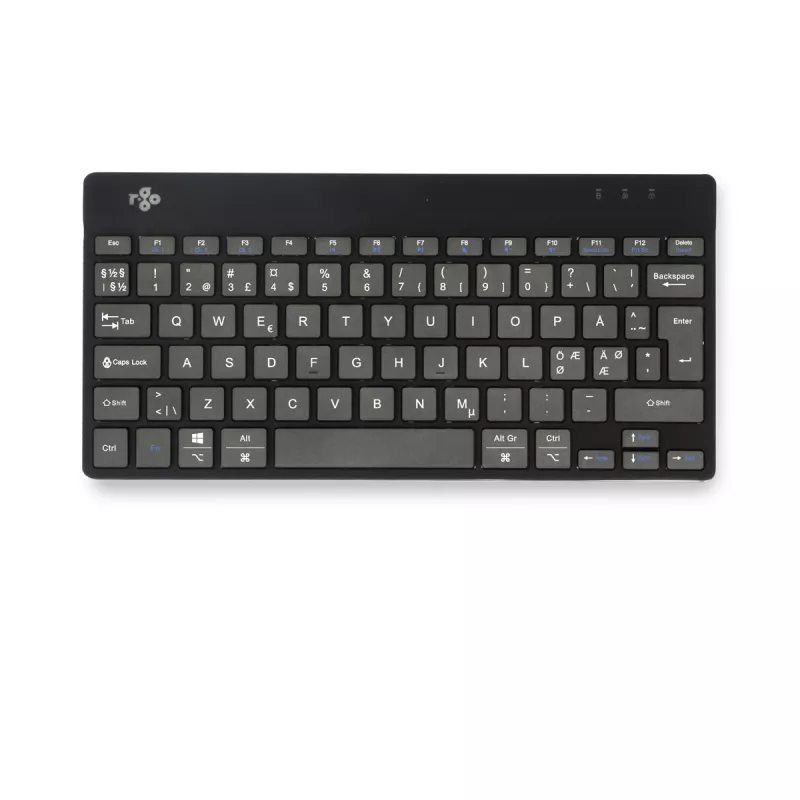 Tastiera ergonomica R-Go Tools R-Go Compact Break, tastiera compatta con software Break, QWERTY (NORDIC), Bluetooth, nero