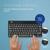 Tastiera ergonomica R-Go Tools R-Go Compact Break, tastiera compatta con software Break, QWERTY (NORDIC), Bluetooth, nero