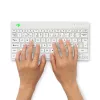 Tastiera ergonomica R-Go Tools R-Go Compact Break, tastiera compatta con software per pause, QWERTY (NORDIC), Bluetooth, bianco